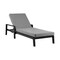Armen Living Grand Outdoor Patio Adjustable Chaise Lounge Chair in Aluminum with Gray Cushions 840254332713 - alternate 1